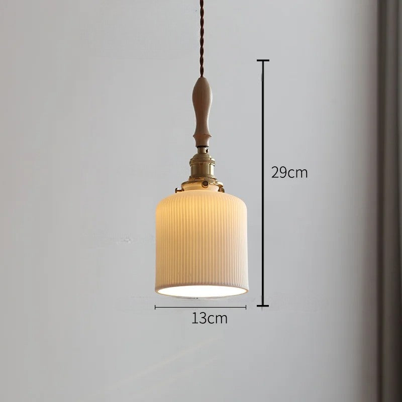 Rose flower white ceramic led pendant for hallway