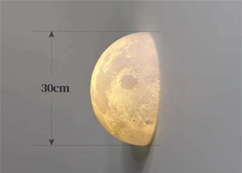 Applique murale Art déco en forme de lune