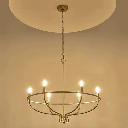 Modern iron ring chandelier for dining room