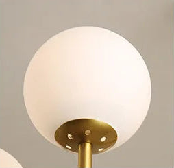 Globe cluster arms chandelier