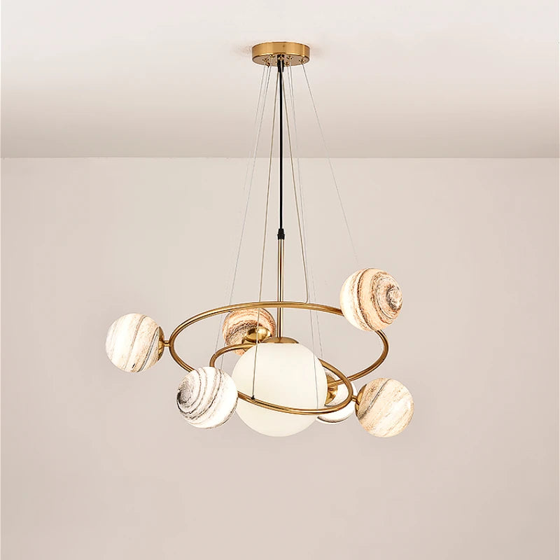 Cosmic loft statement chandelier