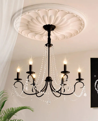 Noir french crystal loft piece