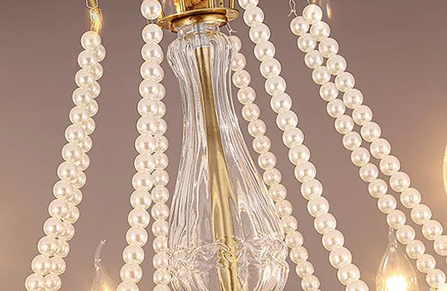 European french crystal salon light
