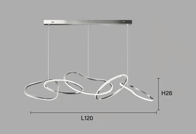 Suspension moderne et élégante à LED