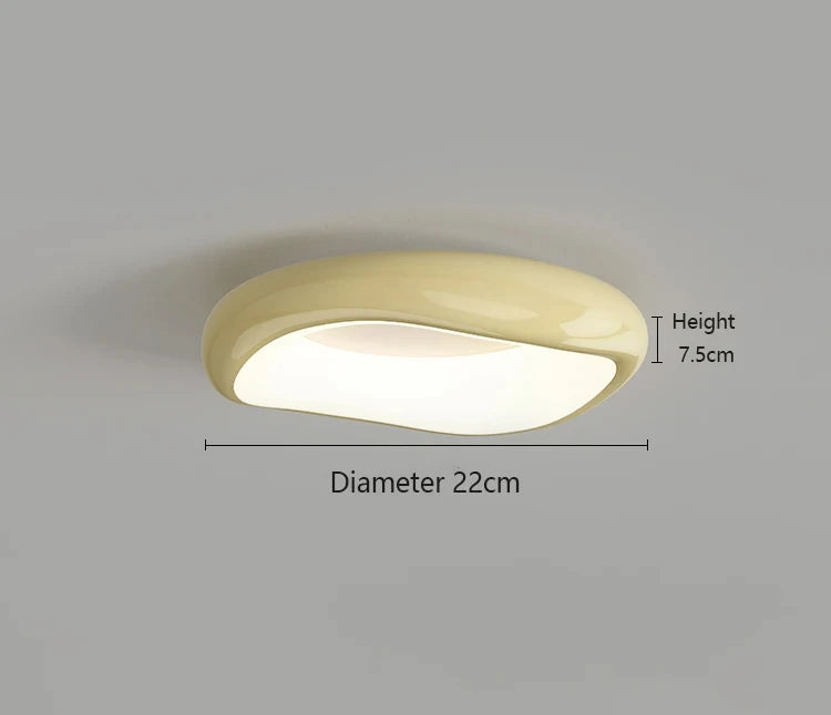 Moderne Deckenleuchte im Creme-Stil