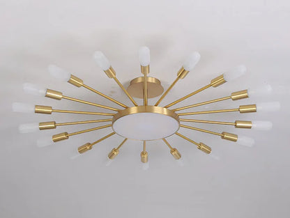 Brass chandelier