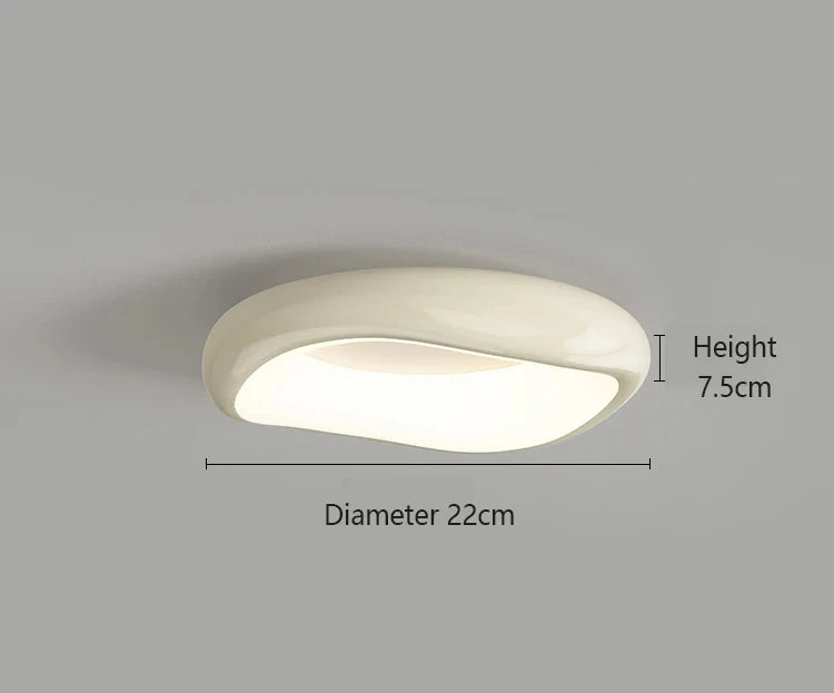 Moderne Deckenleuchte im Creme-Stil