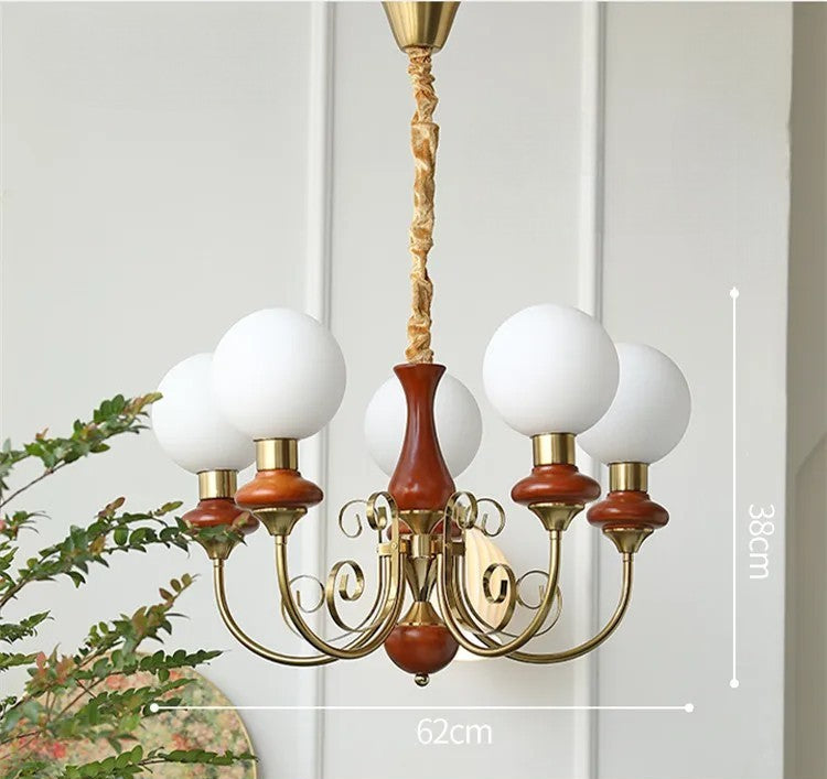 Pastorale crèmekleurige kroonluchter