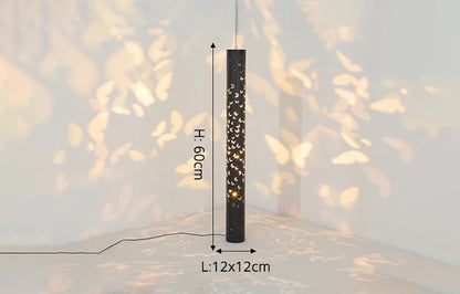 Dimmable projection floor lamp for living room and bedroom