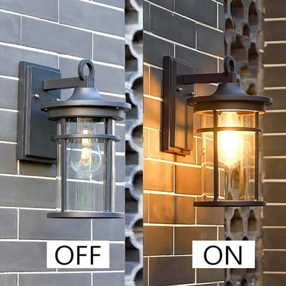 IP55 Outdoor waterproof clear glass shade lamp