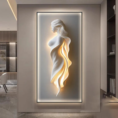 Abstracte wandlamp voor op de muur