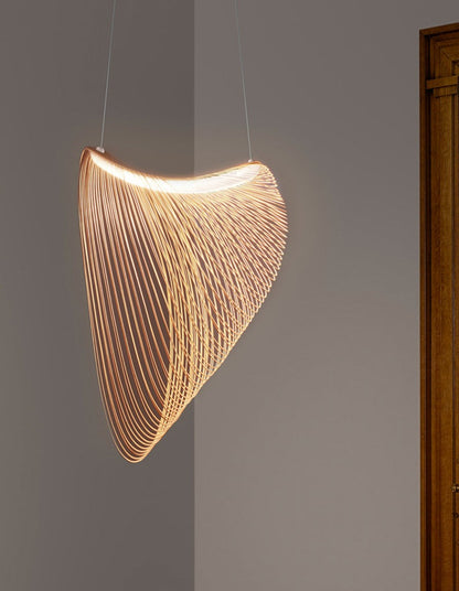 Wabi-Sabi Wooden Chandelier