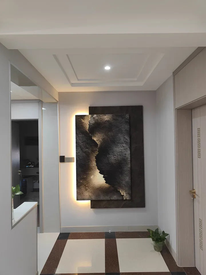 Crystal porcelain 3D design wall light