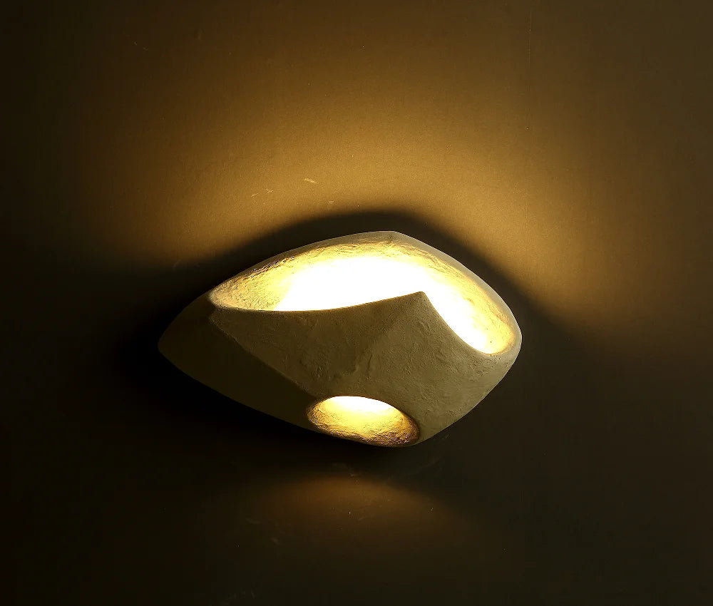 Wabi-sabi futuristic design wall lamp