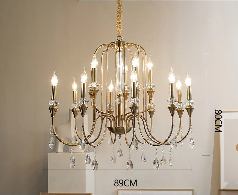 Postmoderne Kristall-Statement-Leuchte