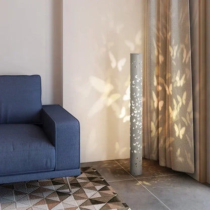 Dimmable projection floor lamp for living room and bedroom