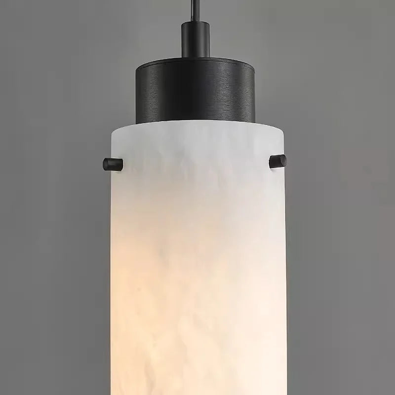 Natural marble led pendant light for dining room