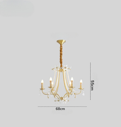 Parisian crystal salon fixture