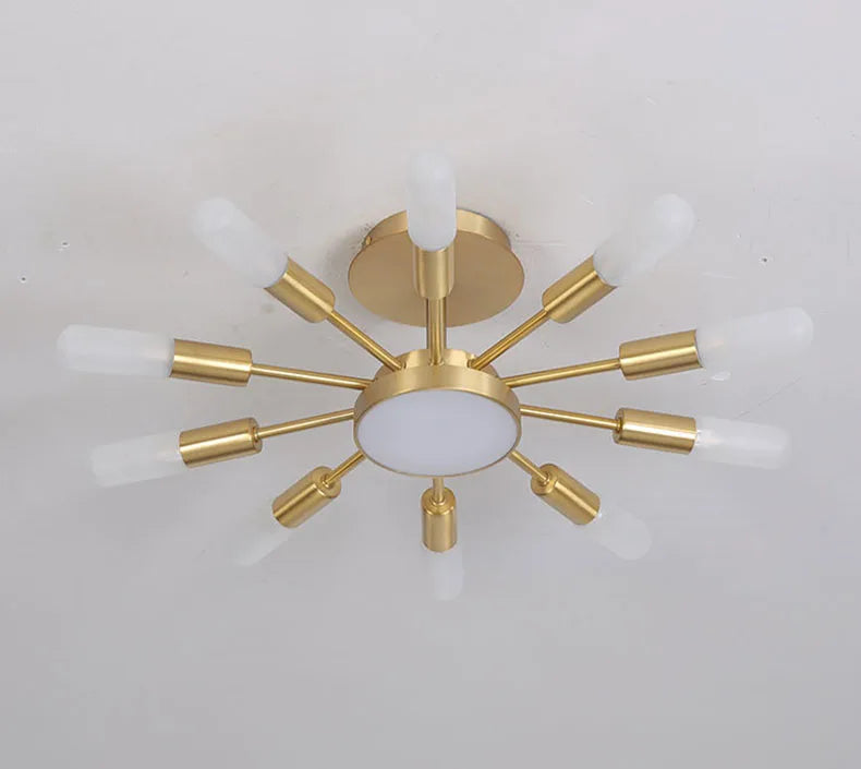 Brass chandelier