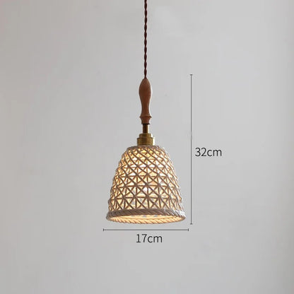 Butterfly keramische koperen LED-hanglamp voor de slaapkamer