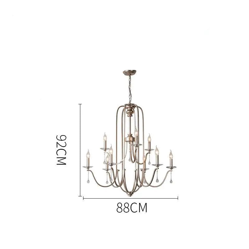 Duplex villa crystal chandelier