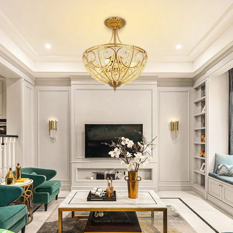 Halb bündige Kristall-Deckenleuchte