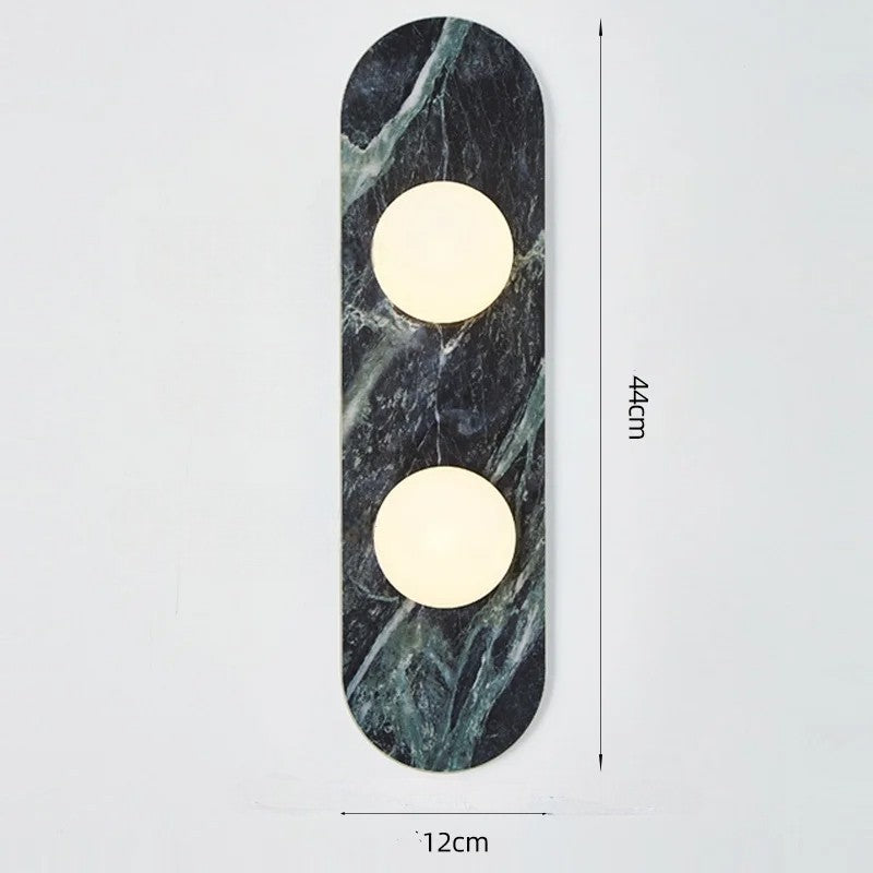 Lyxig vägglampa i marmorsten