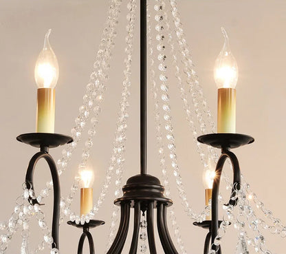 Noir french crystal loft piece