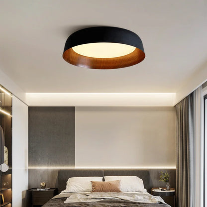 Nordic japanese wooden ceiling light