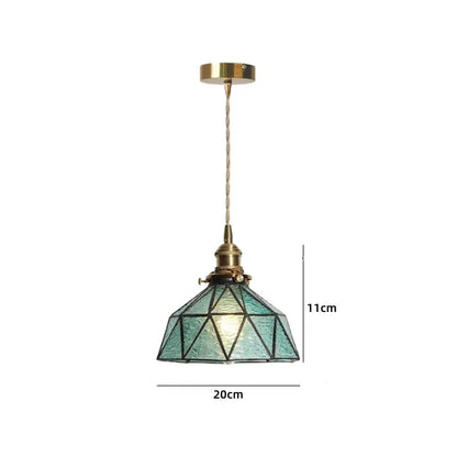 Suspension LED en céramique blanche et cuivre