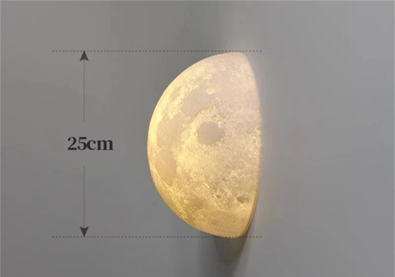 Applique murale Art déco en forme de lune