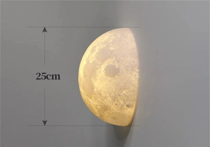 Applique murale Art déco en forme de lune