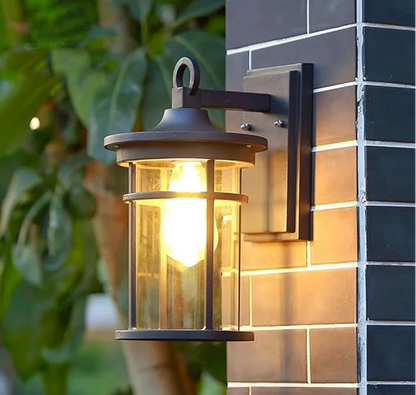 IP55 Outdoor waterproof clear glass shade lamp