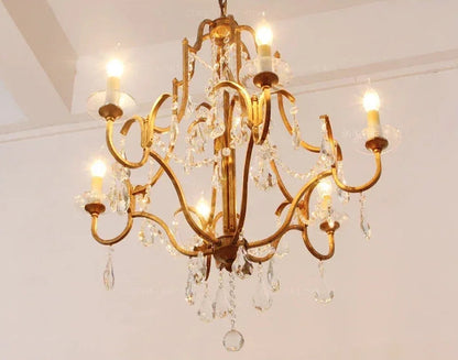 Grande gold country chandelier