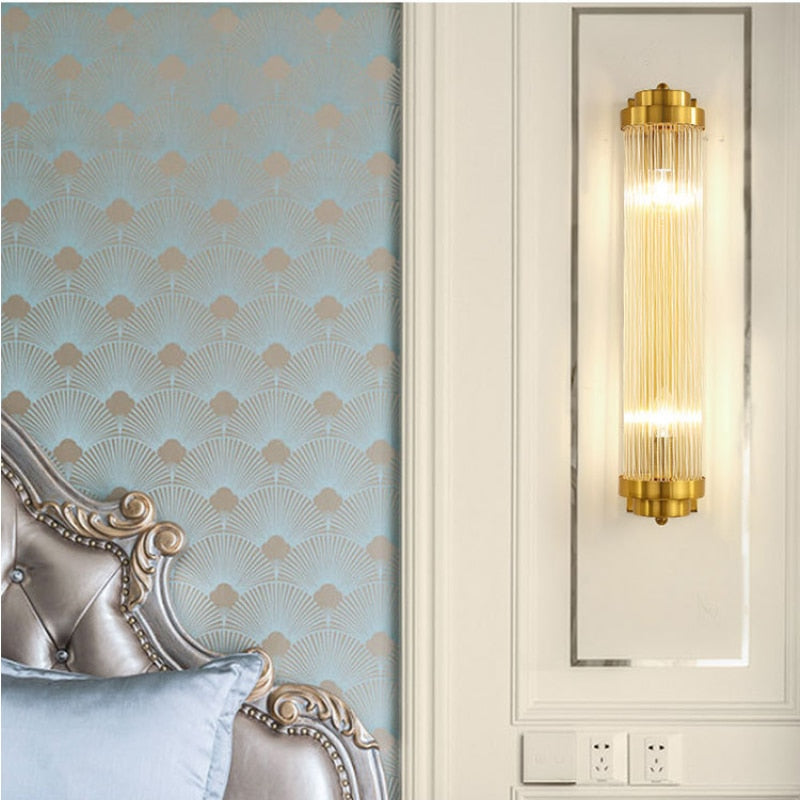 Modern Crystal Gold Wall Lamp