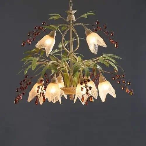 Kroonluchter met ranken van ochtendglorie