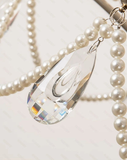 French pearl crystal chandelier for villa living room