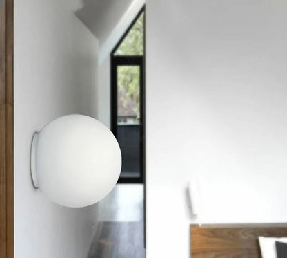 MODERNE glas matte wandlamp