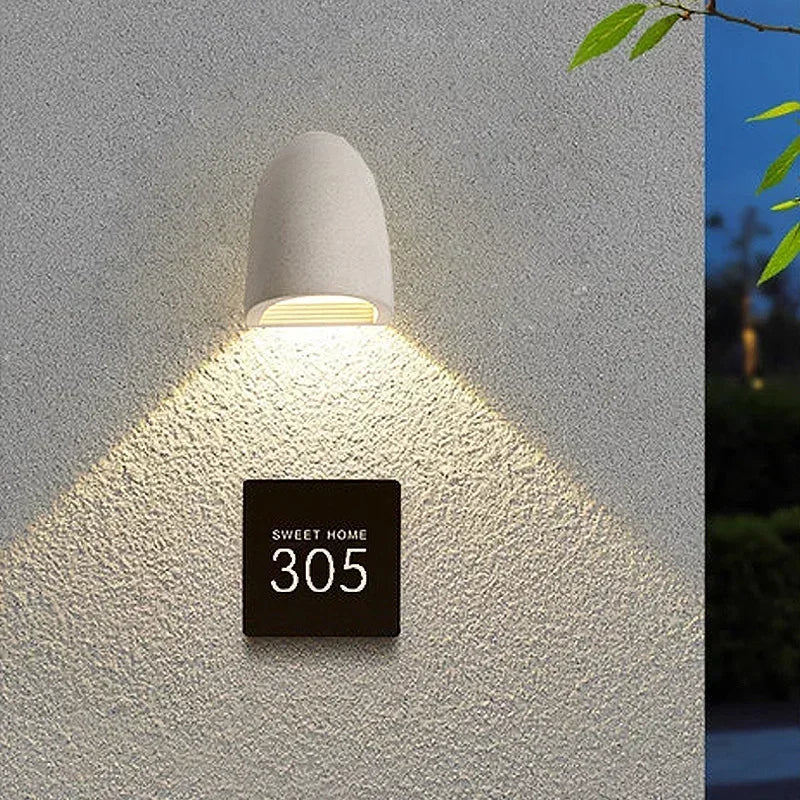 Lampe murale d'extérieur en ciment, résistante à l'eau, pour terrasse