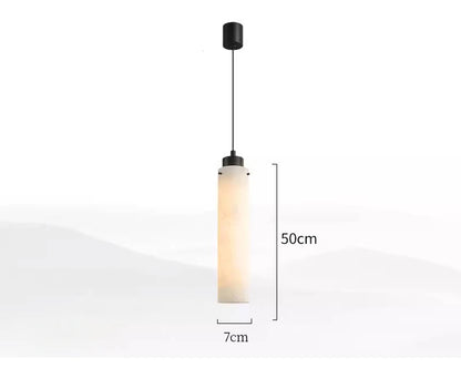 Natural marble led pendant light for dining room