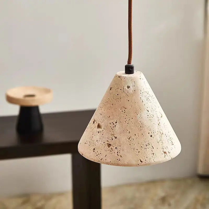 Suspension en pierre de caverne pour salle à manger