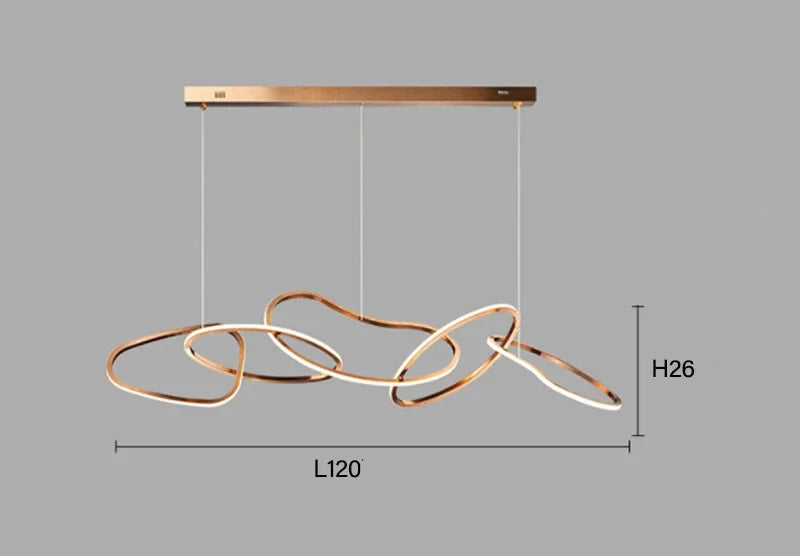 Suspension moderne et élégante à LED