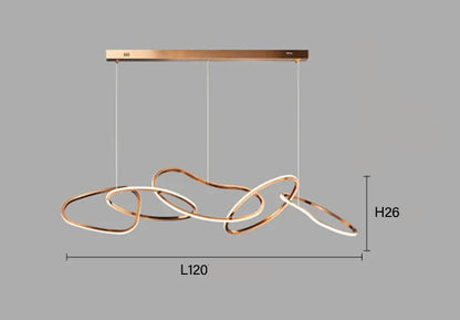 Suspension moderne et élégante à LED