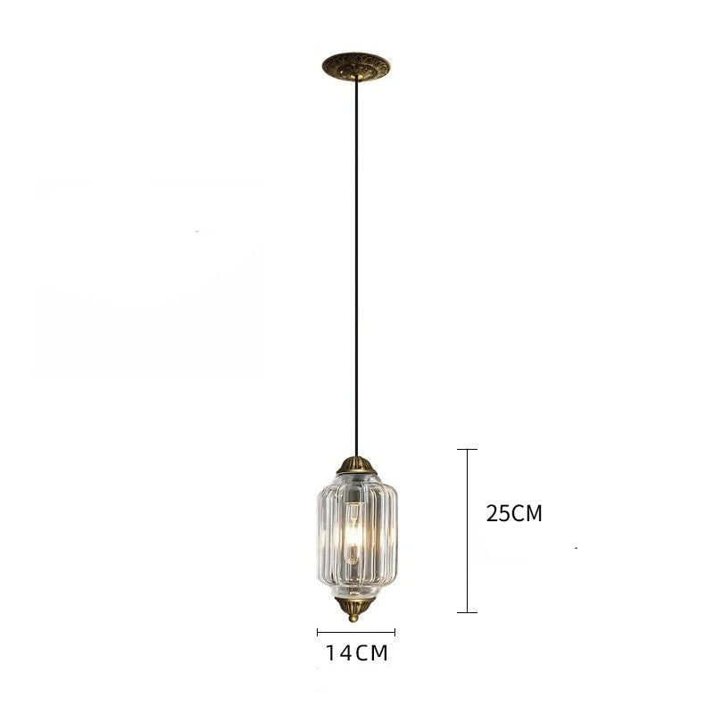 Vintage milk glass pendant with brass