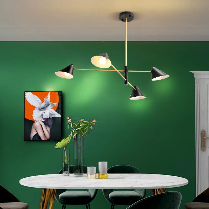 Scandinavische kunst plafondlamp voor eetkamer