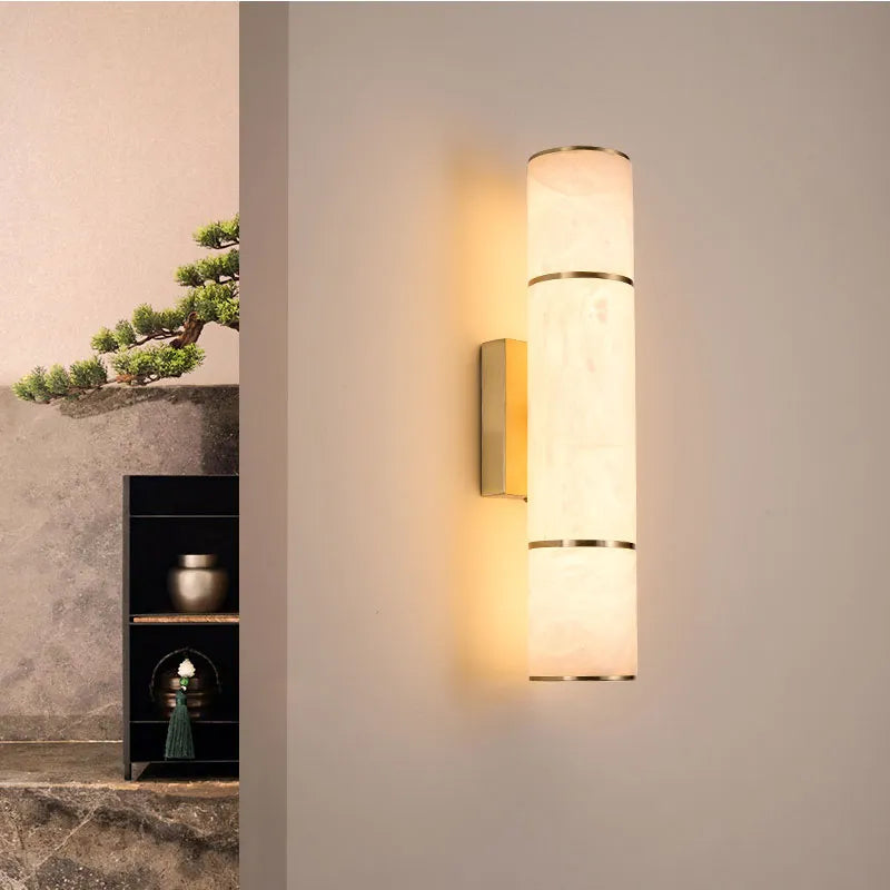 Luxe marmeren wandlamp