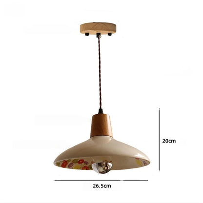 Rose flower white ceramic led pendant for hallway