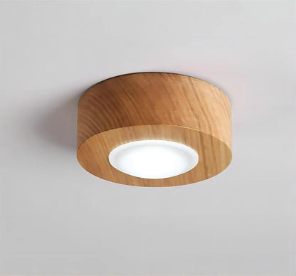 Walnut brass ceiling spotlight for kitchen island