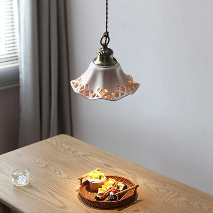 LUXELY modern simple ceramic LED pendant lamp