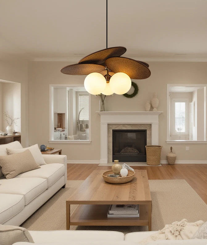 Wit glazen plafond met bloembladkleurige tint